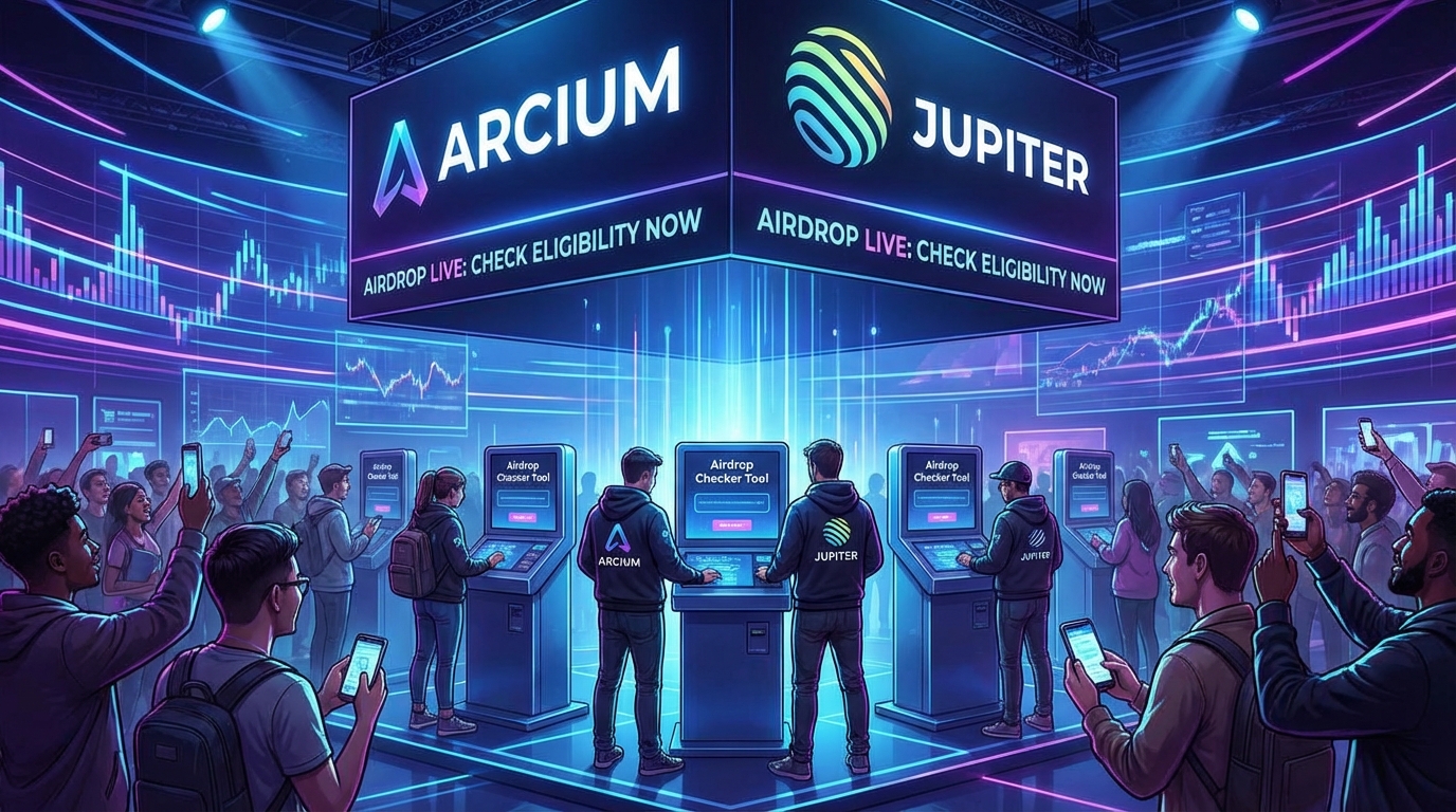 Arcium & Jupiter Lead Crypto Airdrop Buzz with Big Claims and Checker Tools